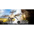 Syma X8HW 2.4G 4CH 6 Eixos Gyro WI-FI FPV Rc Drone Sem Cabeça Quadcopter com Câmera HD Barômetro Definir Altura